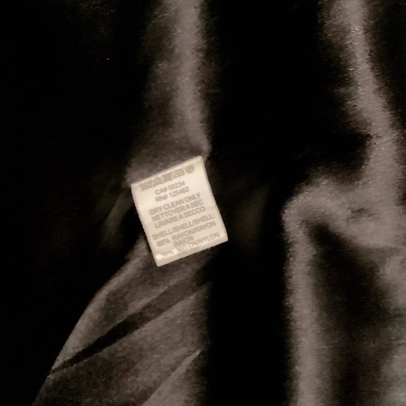 Halston Heritage Black Long Sleeve Pockets Blazer Sophisticated Suit Jacket 10 - Picture 4 of 4